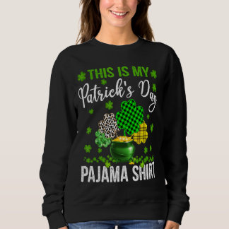 Sudadera Este es mi Día de San Patricio, Pajama Leopard Pla