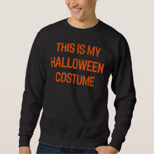 Sudadera Este Es Mi Disfraz De Halloween Simple Mínimo