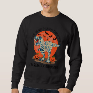 Sudadera Este Es Mi Disfraz De Humano Realmente Soy Un Din