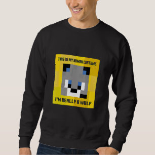 Sudadera Este Es Mi Disfraz De Humano Realmente Soy Un Lobo