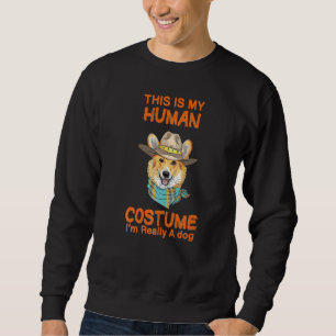 Sudadera Este es mi disfraz de humano. Realmente soy un per