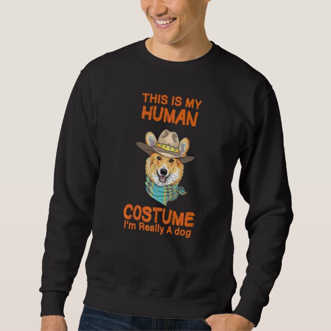 Sudadera Este es mi disfraz de humano. Realmente soy un per (Anverso)