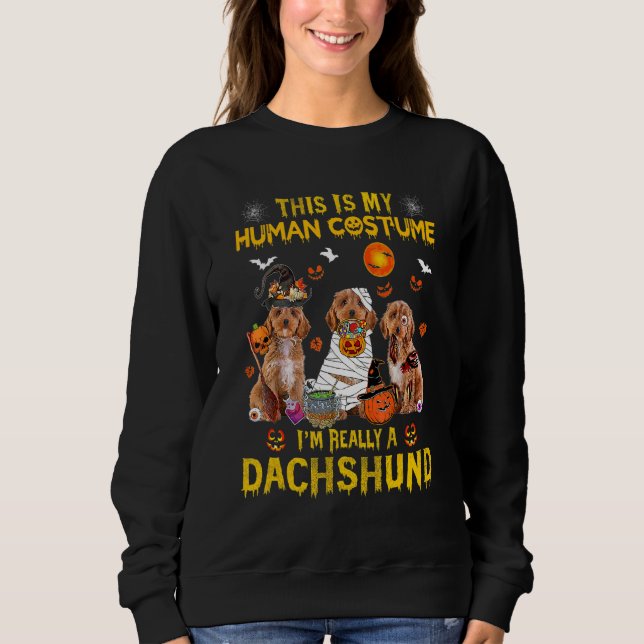 Sudadera Este Es Mi Disfraz De Humano Soy Realmente Un Cock (Anverso)