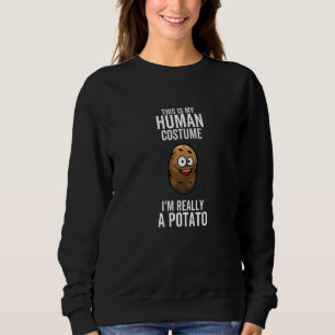 Sudadera Este Es Mi Disfraz De Humano Soy Realmente Una Pat