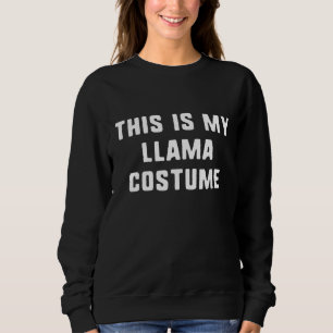 Sudadera Este Es Mi Disfraz De Llama Halloween Fácil Perezo