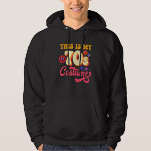 Sudadera Este Es Mi Disfraz De Los 70 Groovy Paz Retro Vint
