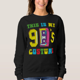 Sudadera Este es mi disfraz de los 90 que amo los 90