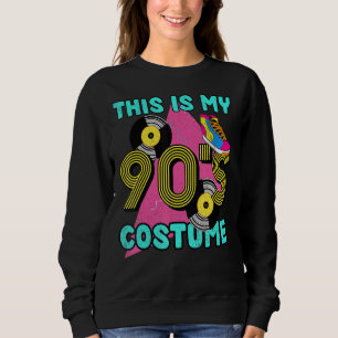 Sudadera Este es mi disfraz de los años 90 del partido temá