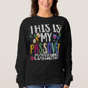 Sudadera Este Es Mi Disfraz De Pascua Matzah Pescado Judío