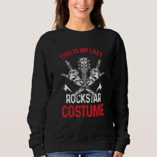 Sudadera Este Es Mi Disfraz De Rockstar Perezoso Guitarra R