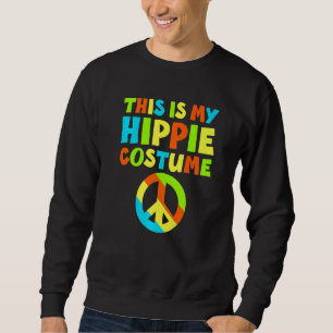 Sudadera Este Es Mi Disfraz Hippie De Los 60 Y 70 Hippie
