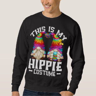 Sudadera Este es mi disfraz hippie disfrazado divertido Gno