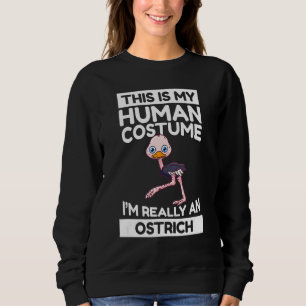 Sudadera Este es mi disfraz humano, en realidad soy un aves