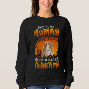 Sudadera Este es mi disfraz humano, en realidad soy un cerd
