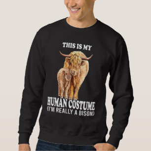 Sudadera Este es mi disfraz humano, en realidad soy un poco