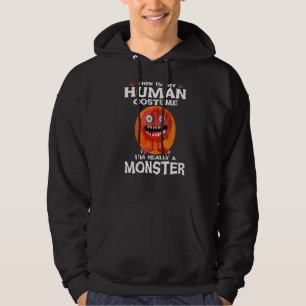 Sudadera Este es mi disfraz humano, en realidad soy una sal
