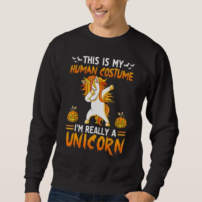Sudadera Este es mi disfraz humano para el que realmente so (Anverso)