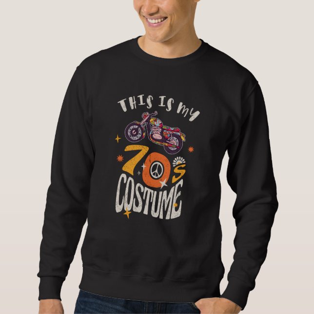 Sudadera Este es mi efecto de disfraz grunge de los 70 (Anverso)