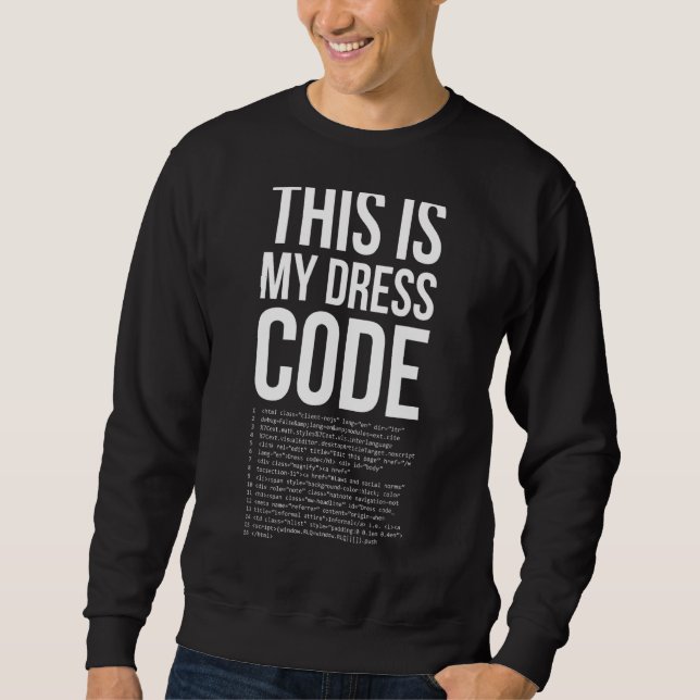 Sudadera Este Es Mi Equipo Desarrollador De Código Dresscod (Anverso)