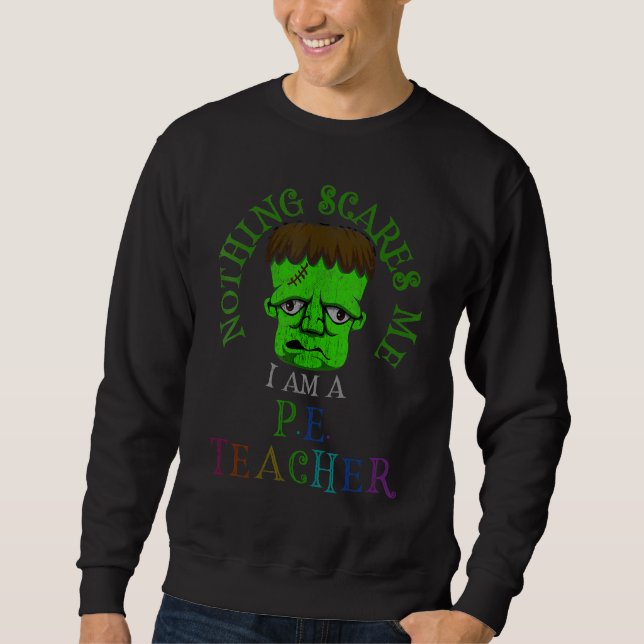Sudadera Este es mi espantoso disfraz de profesor de papel  (Anverso)