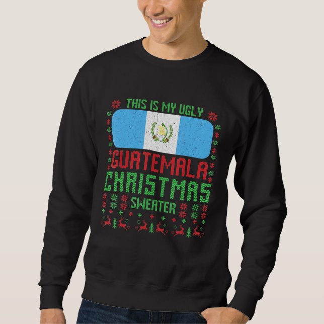 Sudadera Este es mi feo Guatem, Navidades de Guatemala (Anverso)