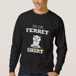 Sudadera Este Es Mi Ferret Cute Rodent Diciendo Ferret Long