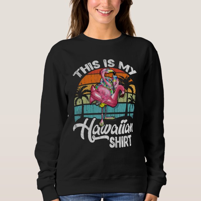 Sudadera Este Es Mi Fla De Verano De Estilo Retro De Hawái (Anverso)