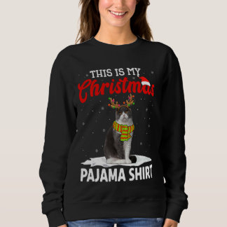 Sudadera Este es mi gato de Navidades Pajama Scottish