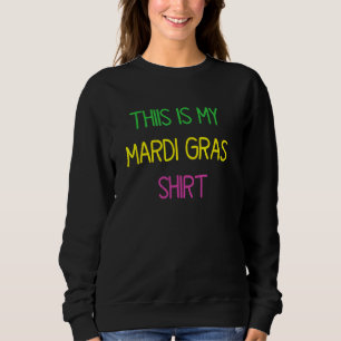 Sudadera Este es mi gracioso Fiesta del Mardi Gras Mardi Gr