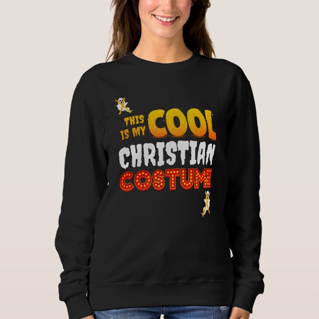 Sudadera Este es mi GUAY CHRISTIAN COSTUME Halloween (Anverso)