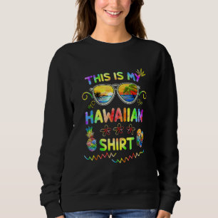 Sudadera Este Es Mi Línea De Playa De Hawaii Luau Aloha Haw