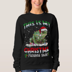 Sudadera Este Es Mi Navidad Camisas Pajama Animales De Rana