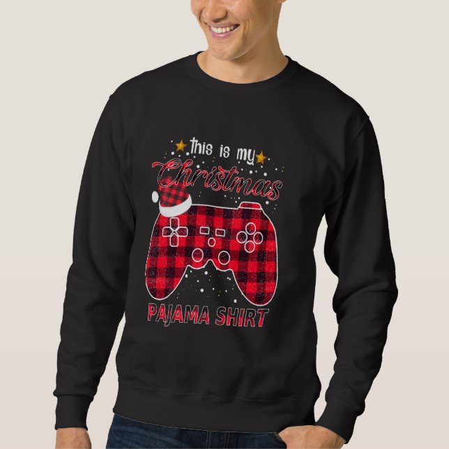 Sudadera Este Es Mi Navidad Camisas Pajama Cute Reindeer Xm (Anverso)
