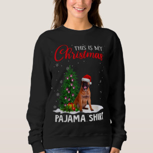 Sudadera Este Es Mi Navidad Pajama Bullmastiff Xmas Perro L