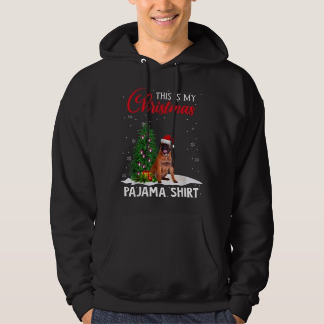 Sudadera Este Es Mi Navidad Pajama Bullmastiff Xmas Perro L (Anverso)