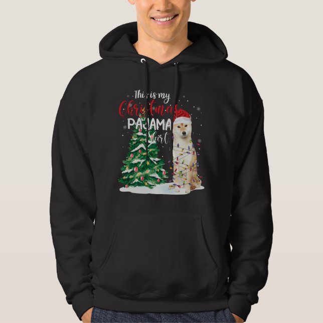 Sudadera Este Es Mi Navidad Pajama Funny Shiba Inu Perro Lo (Anverso)