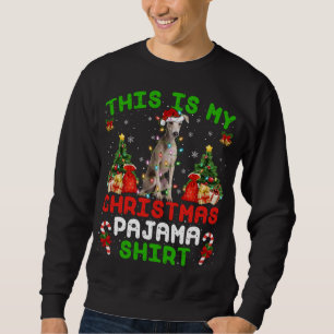 Sudadera Este Es Mi Navidad Pajama Italiano Greyhound Dog