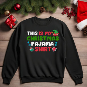 Sudadera Este Es Mi Navidad Pajama Shirt Funny Sweatshirt