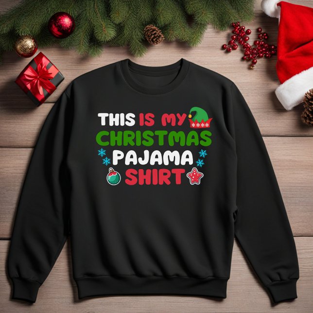 Sudadera Este Es Mi Navidad Pajama Shirt Funny Sweatshirt (This Is My Christmas Pajama Shirt Funny Sweatshirt)