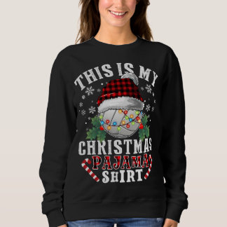 Sudadera Este es mi Navidad Pajama Volleyball Santa