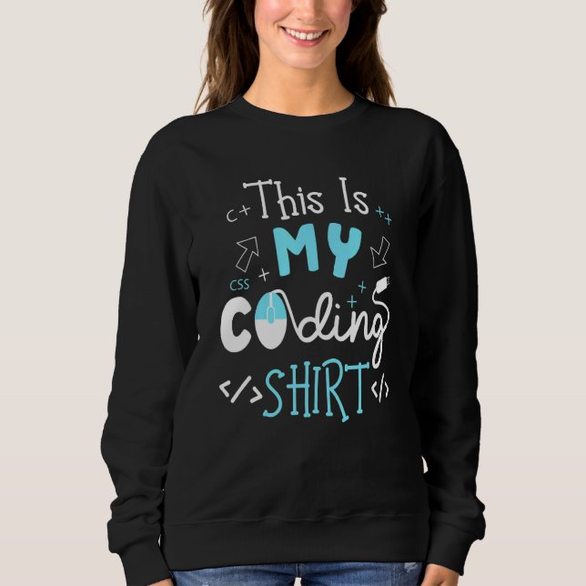 Sudadera Este Es Mi Ordenador Programador Coding Nerd (Anverso)