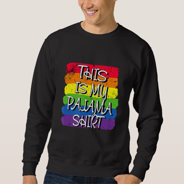 Sudadera Este es mi orgullo LGBT arcoiris homosexual (Anverso)