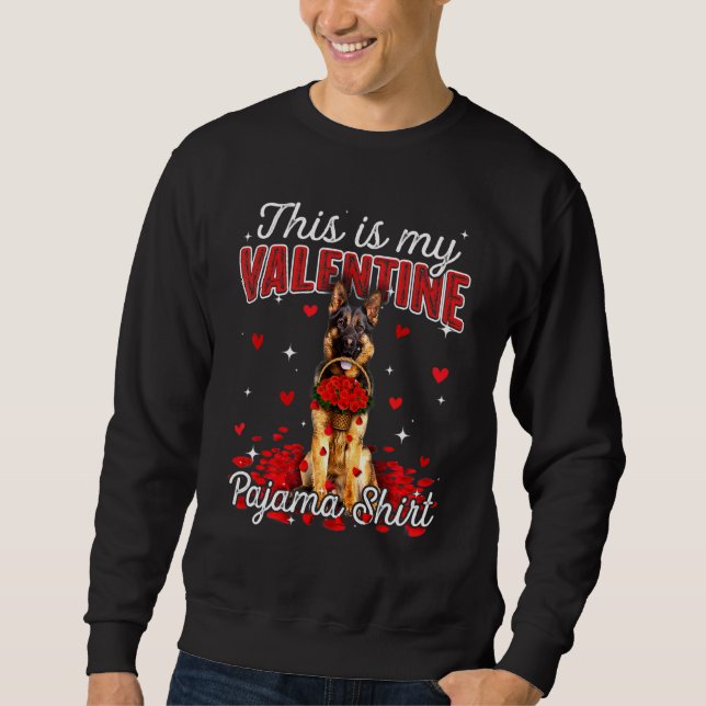 Sudadera Este Es Mi Perro Pastor Alemán De San Valentín Paj (Anverso)