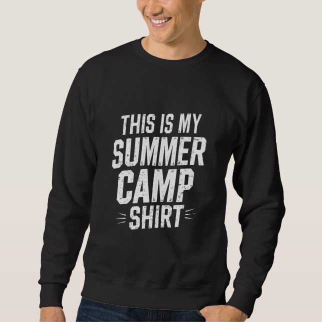 Sudadera Este Es Mi Personal Del Campamento De Camisas De V (Anverso)