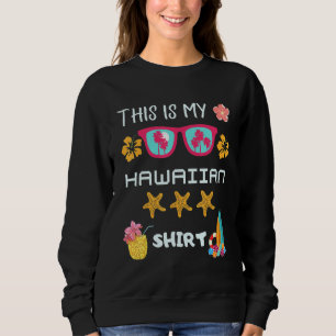 Sudadera Este Es Mi Pino De Playa De Hawaii Luau Aloha Hawa