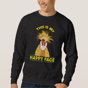 Sudadera Este Es Mi Pollo De Cara Feliz Gallo Gruñón