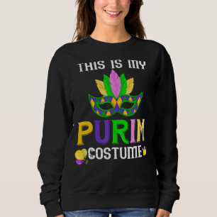 Sudadera Este Es Mi Purim Costume Máscara Hamantash Hol Jud