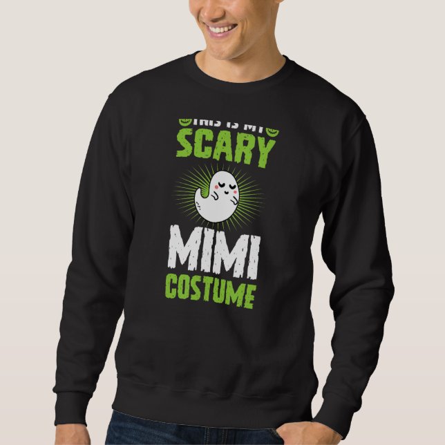 Sudadera Este Es Mi Temeroso Mimi Costume Halloween Party 1 (Anverso)