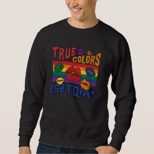 Sudadera Este es mi verdadero color inclusividad LGBTQIA+ a