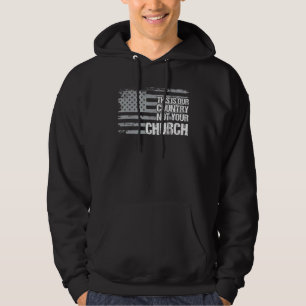 Sudadera Este es nuestro país, no tu bandera de la iglesia,